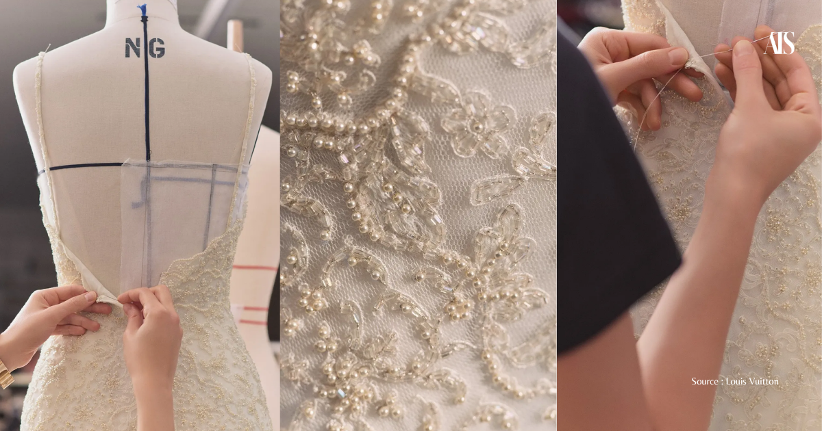 THE LV BRIDE ถอดรหัสชุดแต่งงาน ญาญ่า อุรัสยา สั่งตัดพิเศษจาก Louis Vuitton โดย Nicolas Ghesquière พร้อม 5 บทเรียนสไตล์เจ้าสาวสำหรับสาวไทย