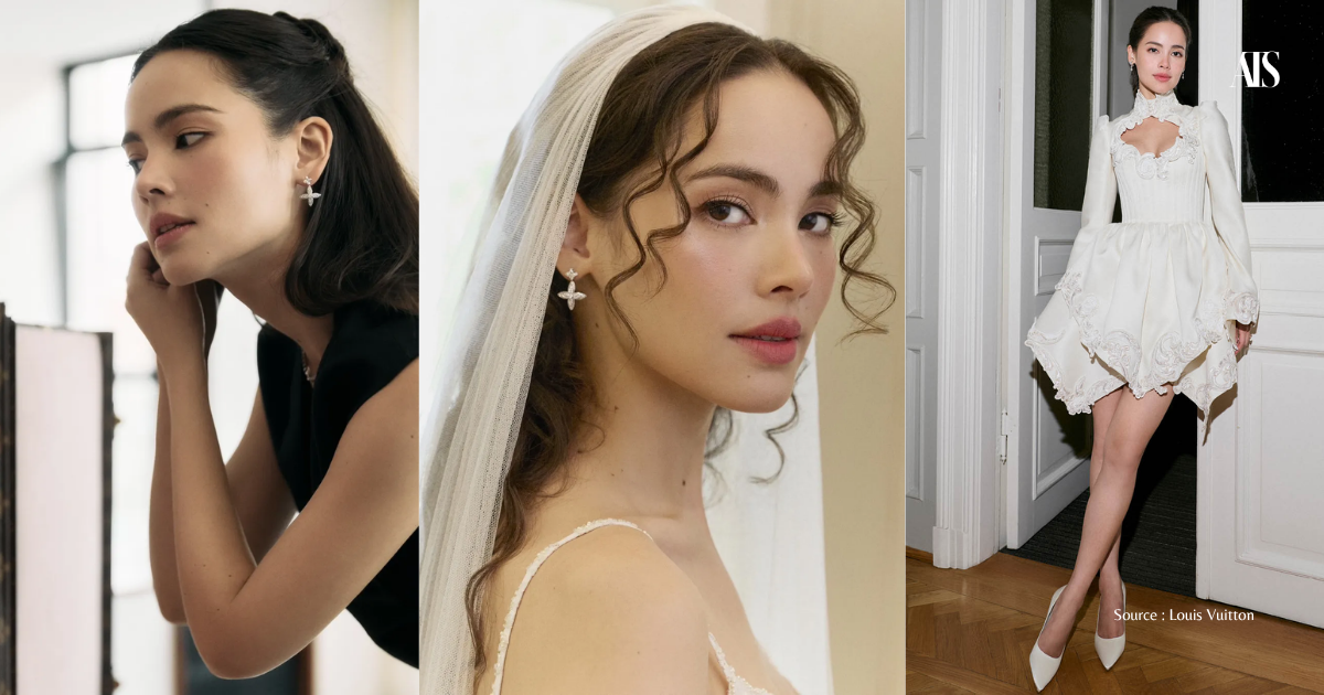 THE LV BRIDE ถอดรหัสชุดแต่งงาน ญาญ่า อุรัสยา สั่งตัดพิเศษจาก Louis Vuitton โดย Nicolas Ghesquière พร้อม 5 บทเรียนสไตล์เจ้าสาวสำหรับสาวไทย