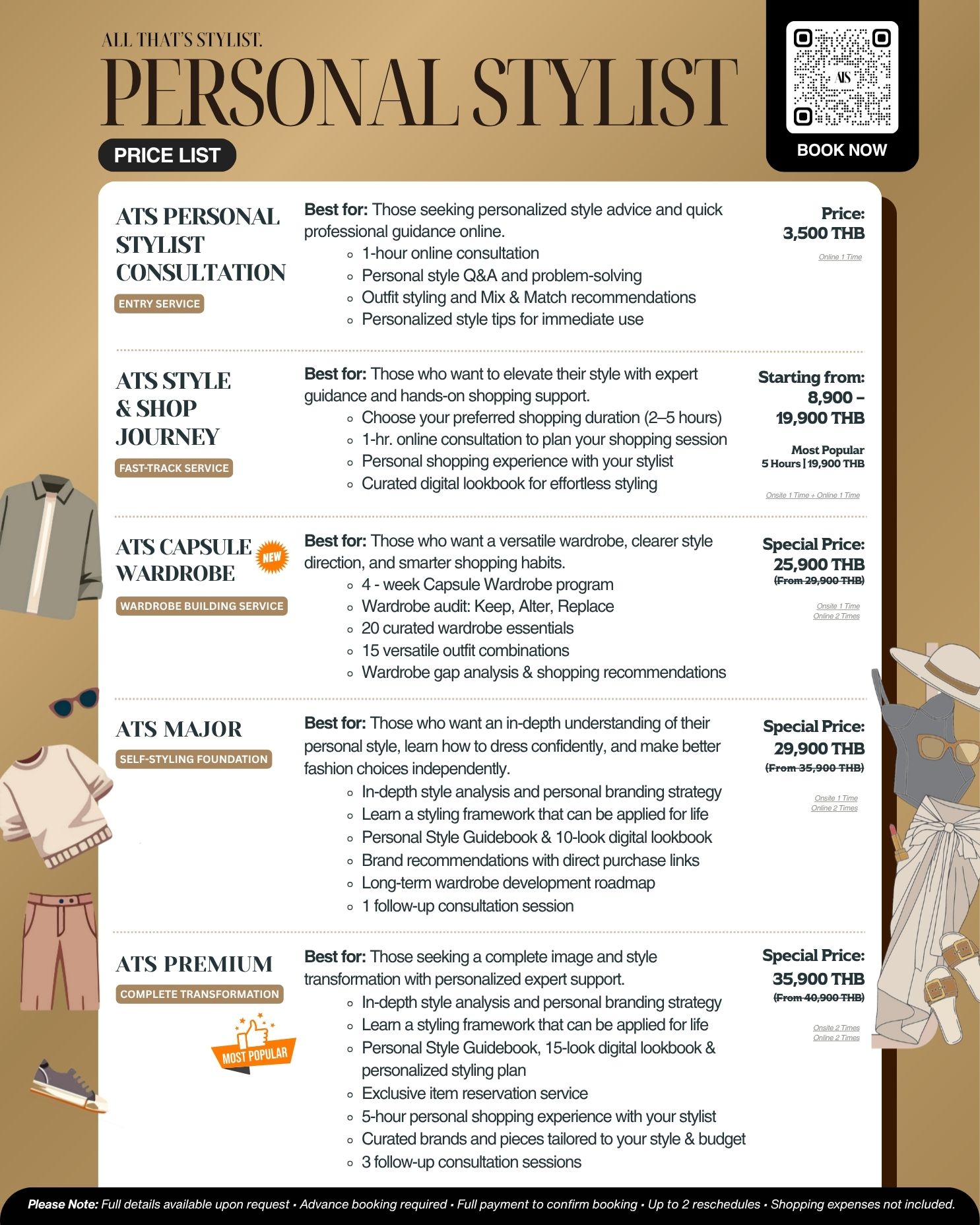 All That's Stylist Price list