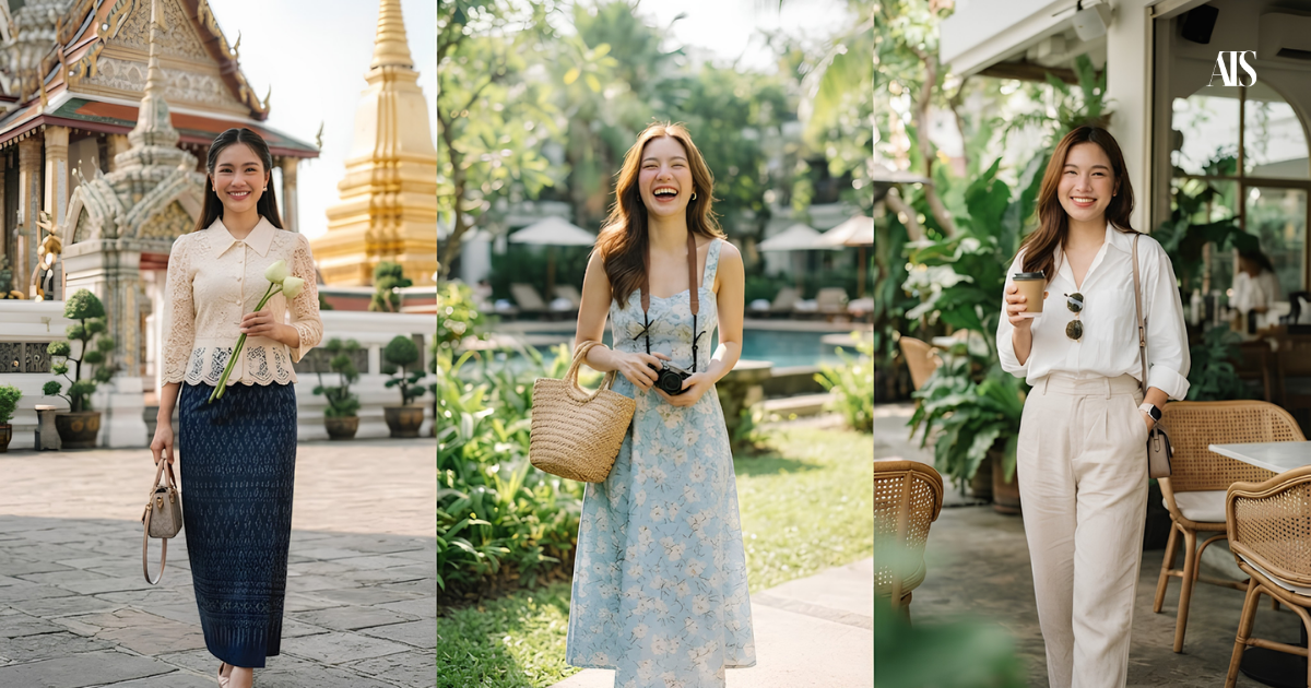 ไอเดียแต่งตัวรับวันหยุดยาวเดือนกรกฎาคม 2569 ทั้งลุคไปทำบุญ ไปเที่ยว และวันสบาย ๆ แบบสุภาพดูดี
