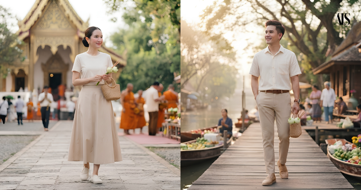 ไอเดียแต่งตัวรับวันหยุดยาวเดือนกรกฎาคม 2569 ทั้งลุคไปทำบุญ ไปเที่ยว และวันสบาย ๆ แบบสุภาพดูดี